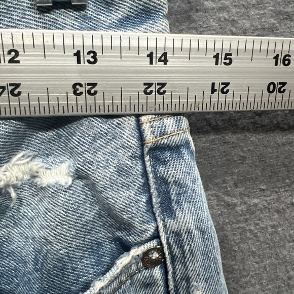 Agolde 90s Y2K Mid Rise Loose Fit Jeans Button Fly Denim Womens Size 25 - Picture 15 of 16